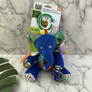 Eric Carle Developmental Toy Elephant New Blue 0+ Month Baby Crinkle Mirror